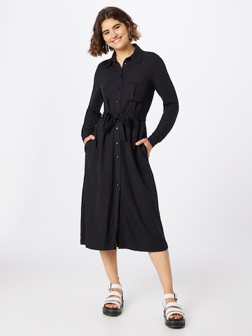 ESPRIT Shirt dress in Black: front