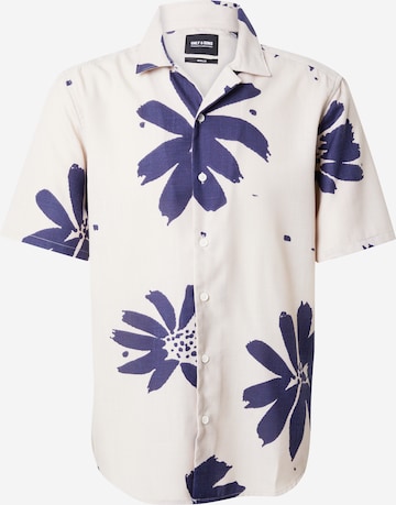 Only & Sons Regular fit Overhemd 'FLOWER' in Wit: voorkant