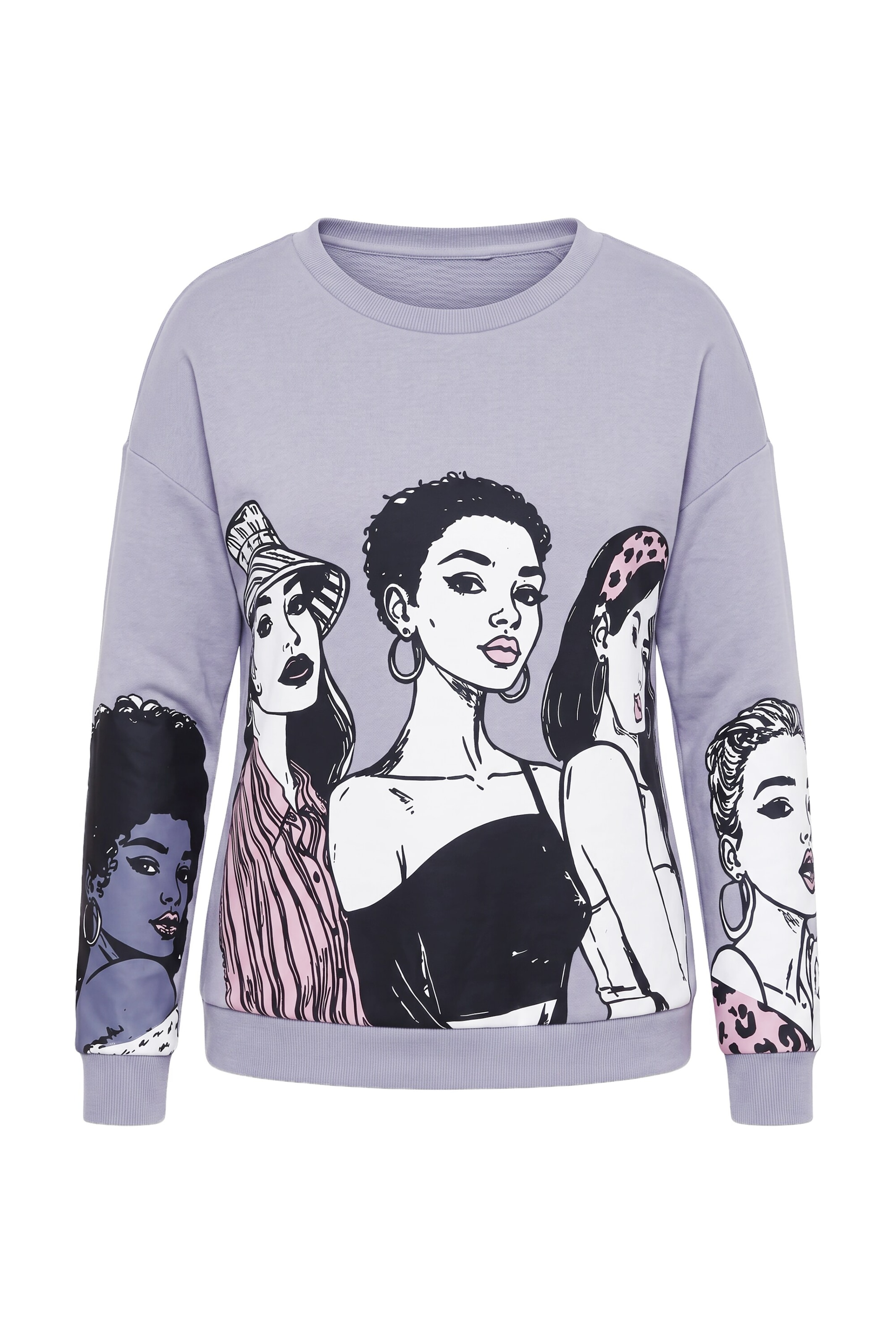 MIAMODA Sweatshirt in Grijs: voorkant