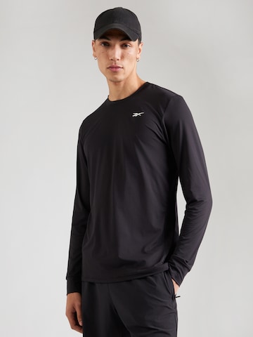 Reebok - Camiseta funcional 'STRATAN' en negro: frente