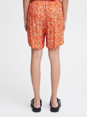 Wide Leg Pantalon 'Aya' ICHI en orange