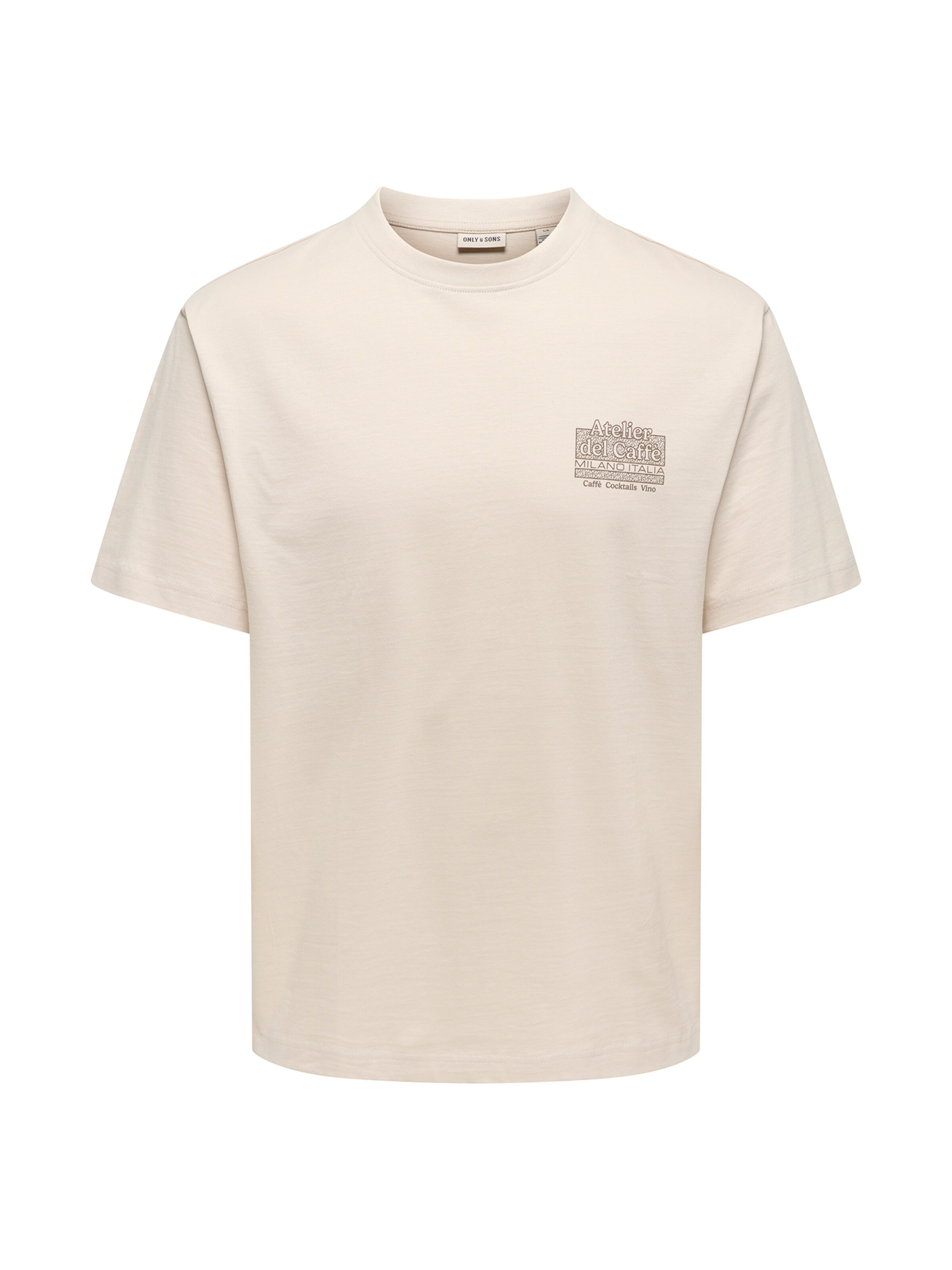 Only & Sons Bluser & t-shirts 'ONSFRED BELLISSIMA' i XS i mørkebrun / greige, Produktvisning