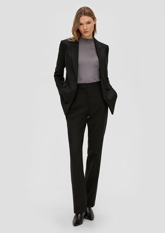 s.Oliver BLACK LABEL Regular Hose in Schwarz