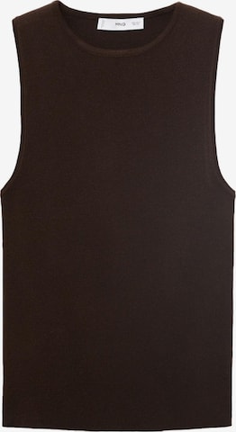 MANGO Knitted Top 'HERNAN' in Brown: front