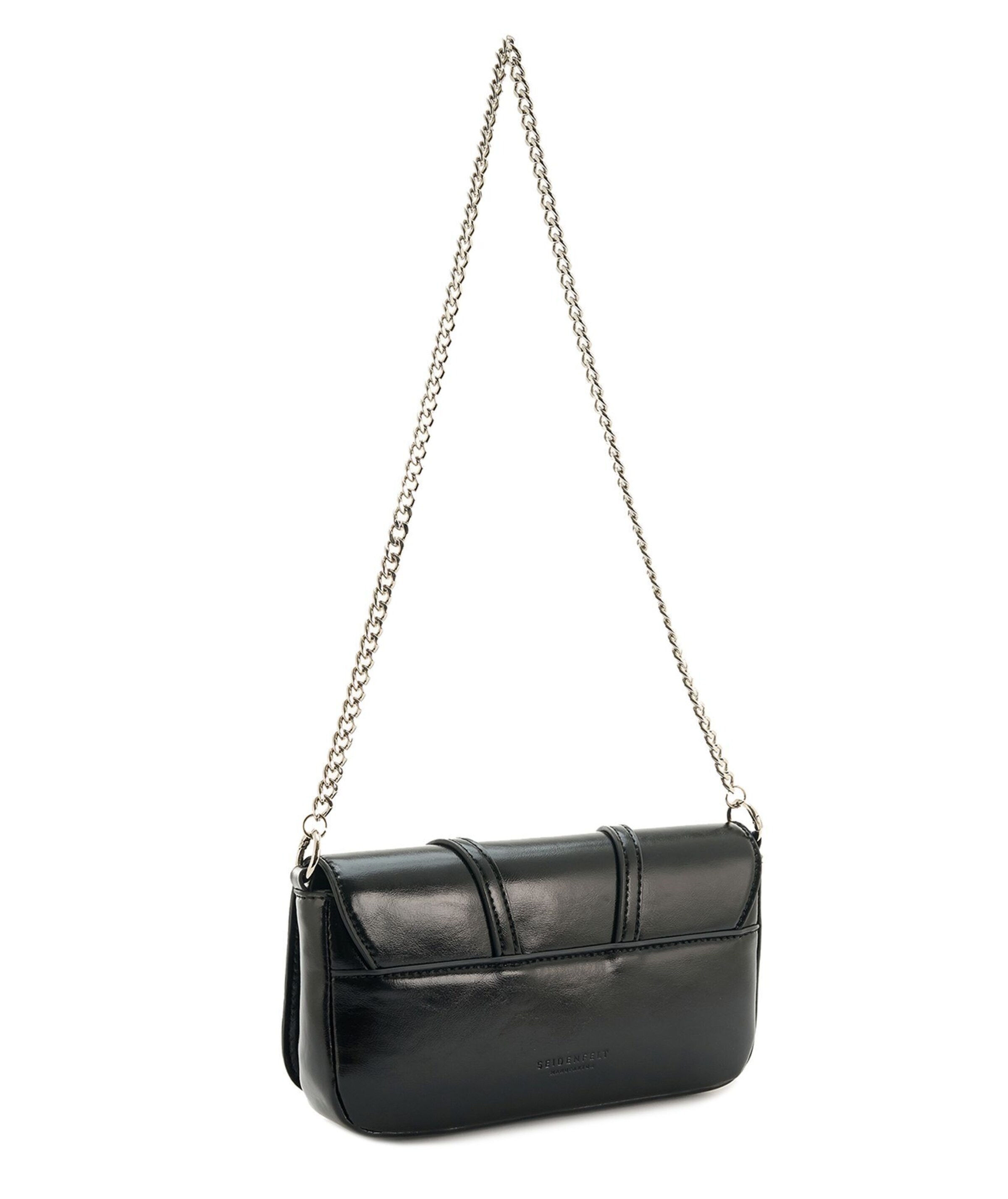 Seidenfelt Schoudertas 'Delary' in Zwart