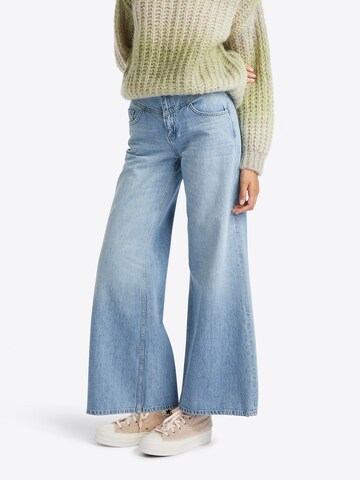 Rich & Royal Wide leg Jeans in Blue: front