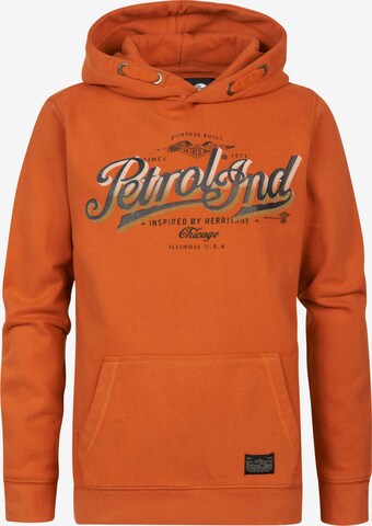 Petrol Industries Zip-Up Hoodie 'Tinley Park' in Orange: front