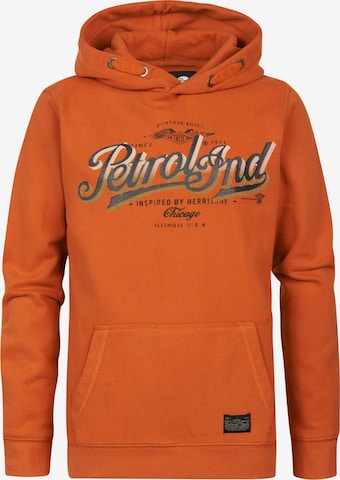 Petrol Industries Sweatshirt 'Tinley Park' in Orange: front