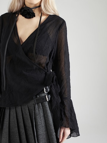 Monki Blouse in Black