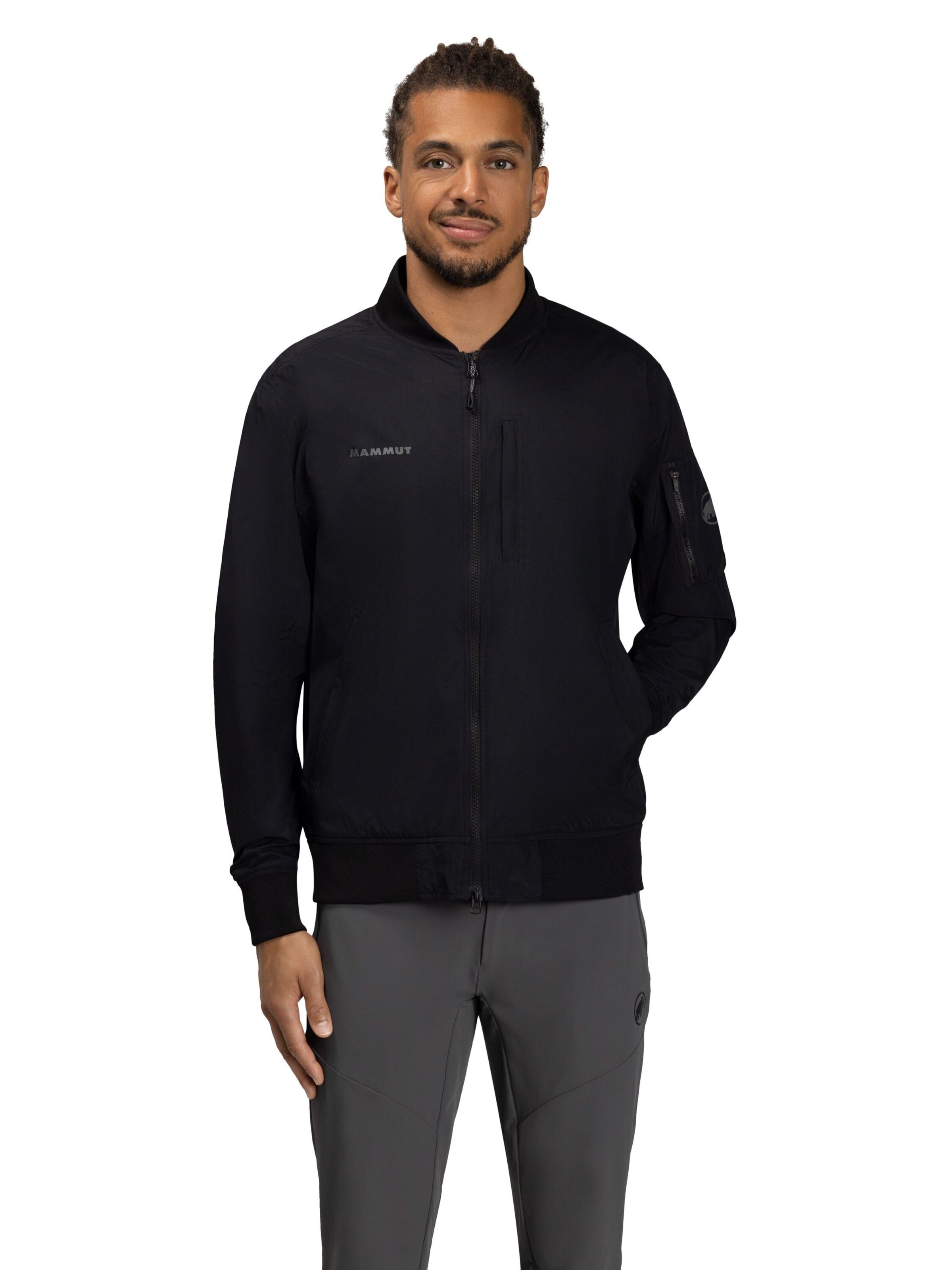 MAMMUT Outdoor jacket in Black: front