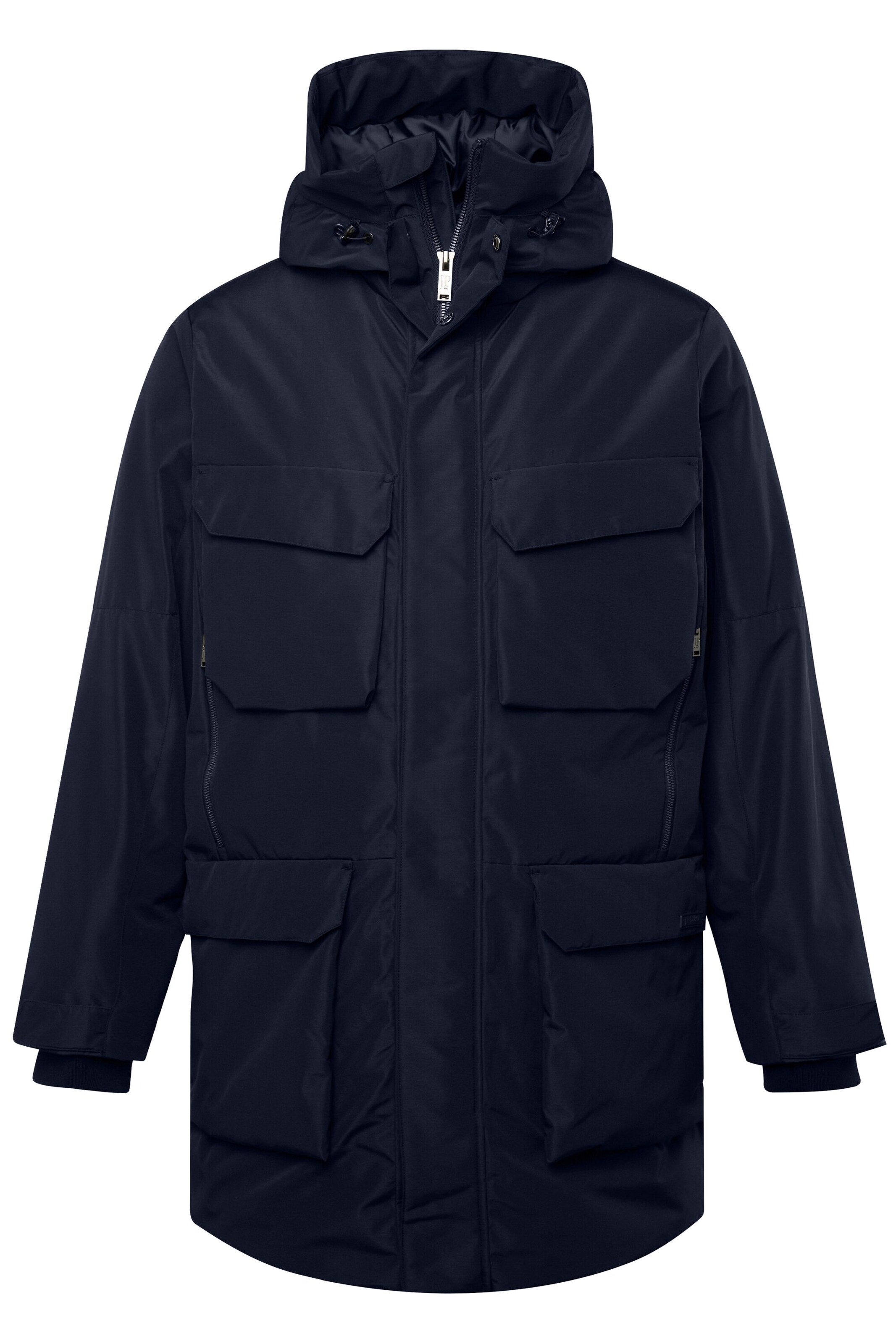 JP1880 Winterparka in Blauw: voorkant