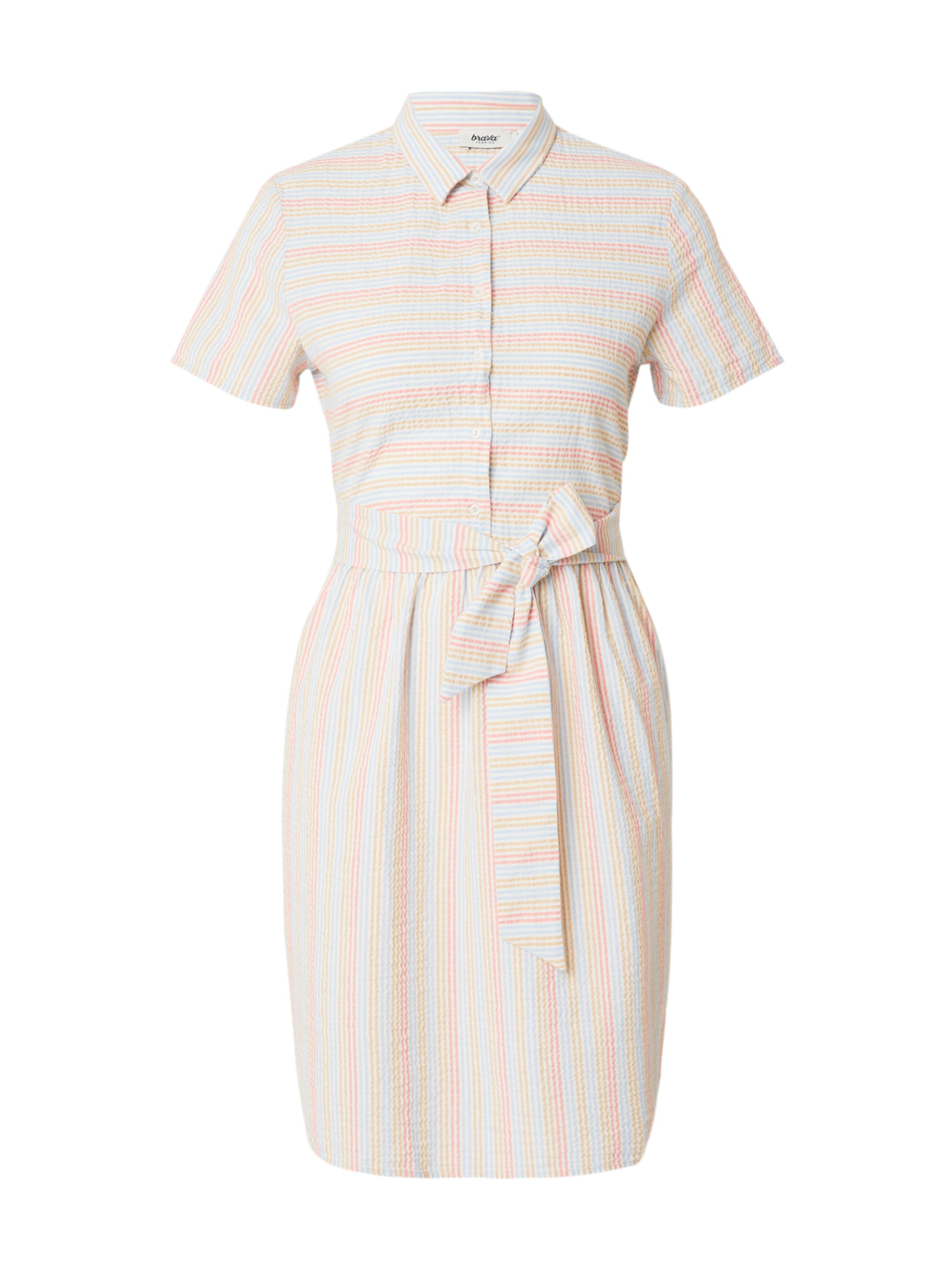 Brava Fabrics Košeľové šaty 'Sunset' - Oranžová: predná strana