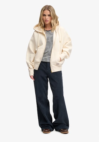 Hanorac 'Luxe Casual' de la Superdry & Co pe alb