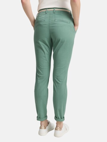 Coupe slim Pantalon chino TOM TAILOR en vert