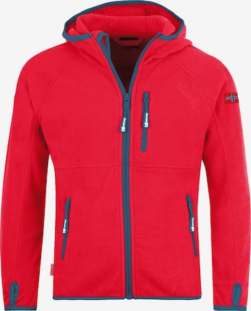 TROLLKIDS Fleece Jacket in Red: front