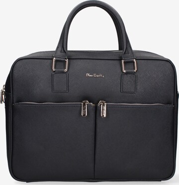 Valigetta ventiquattrore 'Borsa da Lavoro Pierre Cardin Vera Pelle con Zip' di PIERRE CARDIN in blu: frontale