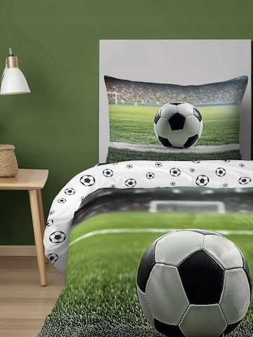 DETEXPOL Bedding 'Fußbal' in Green