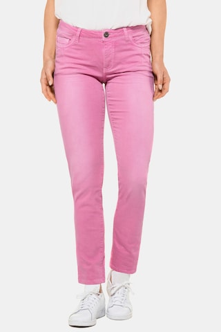 Gina Laura Jeans in Pink: front