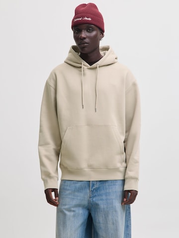 JACK & JONES Sweatshirt in Beige: front