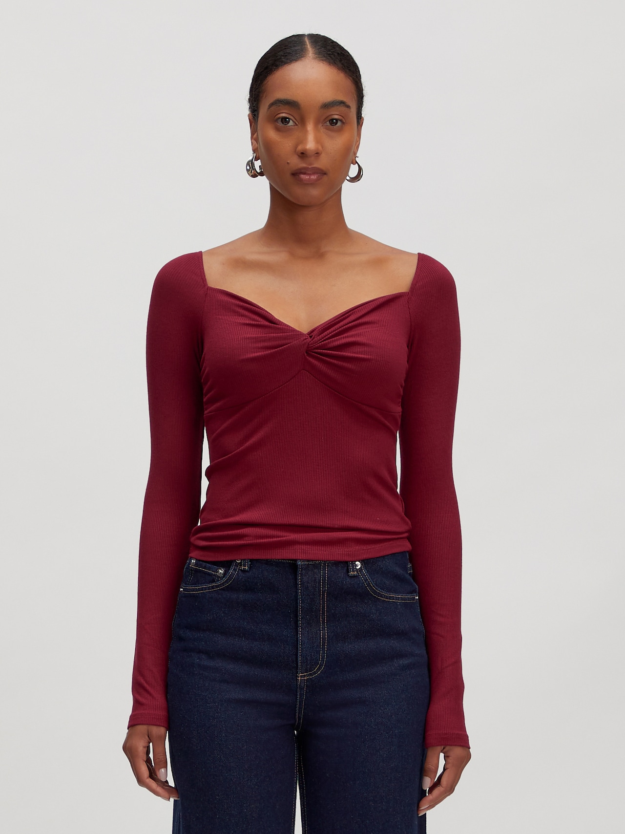 EDITED Producten Shirt 'Loana' Bourgogne