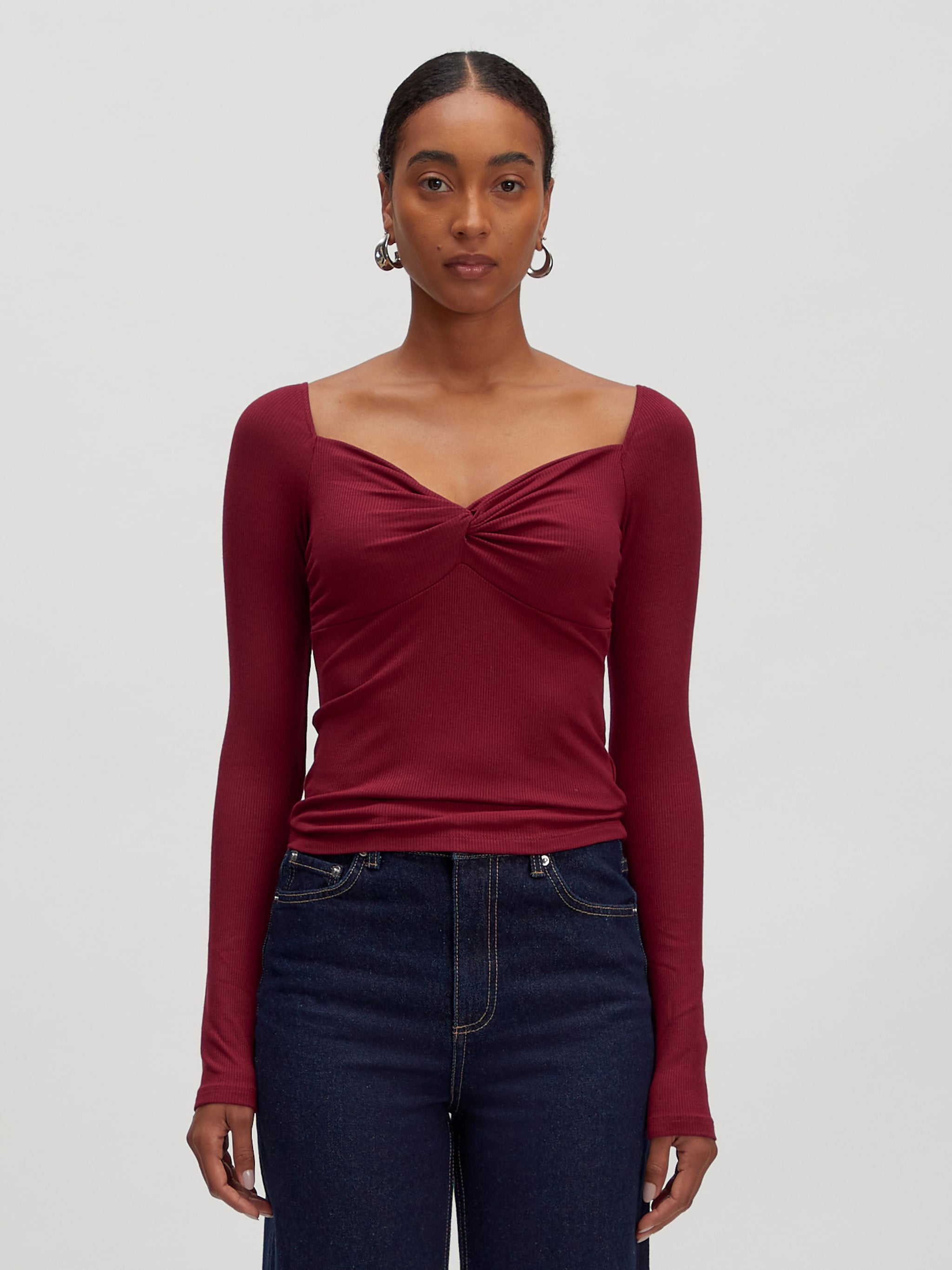 EDITED Producten Shirt 'Loana' Bourgogne