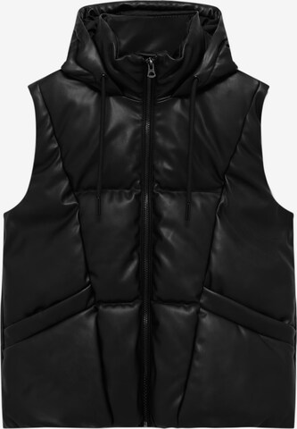 Pull&Bear Vest in Black: front