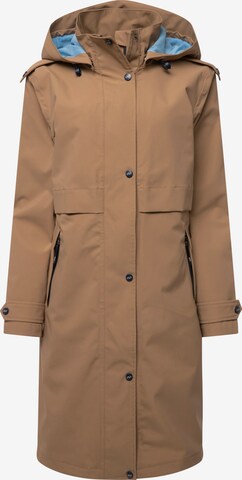 LAURASØN Raincoat in Brown: front