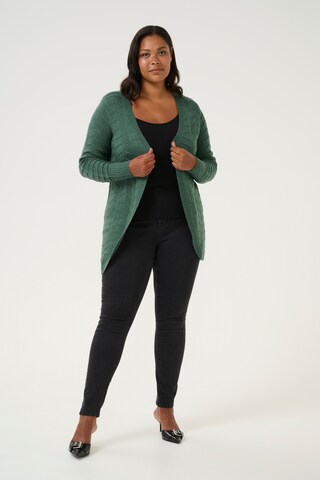 KAFFE CURVE Strickjacke 'Emana' in Grün