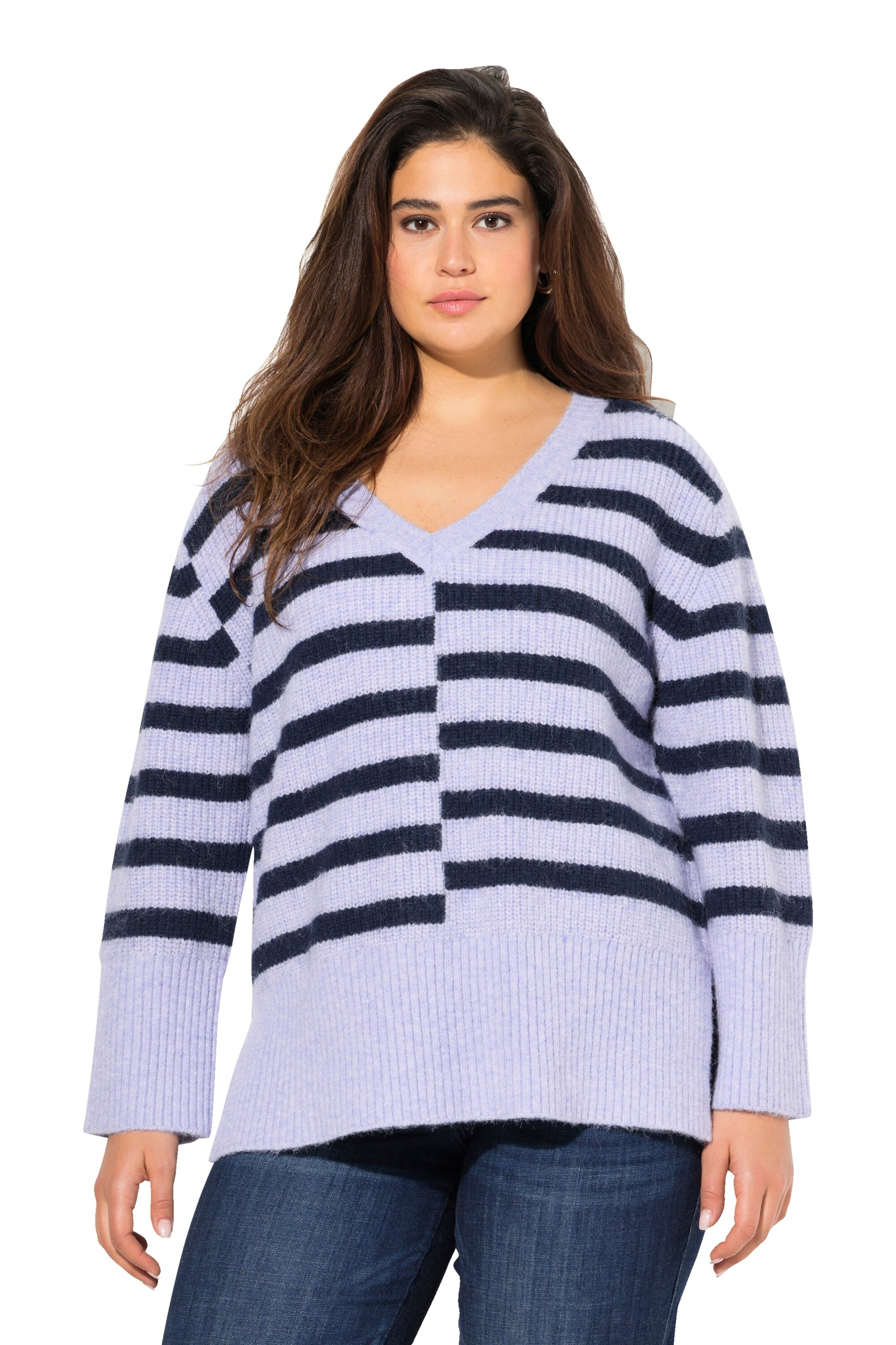 Ulla Popken Pullover in Lila: Vorderseite