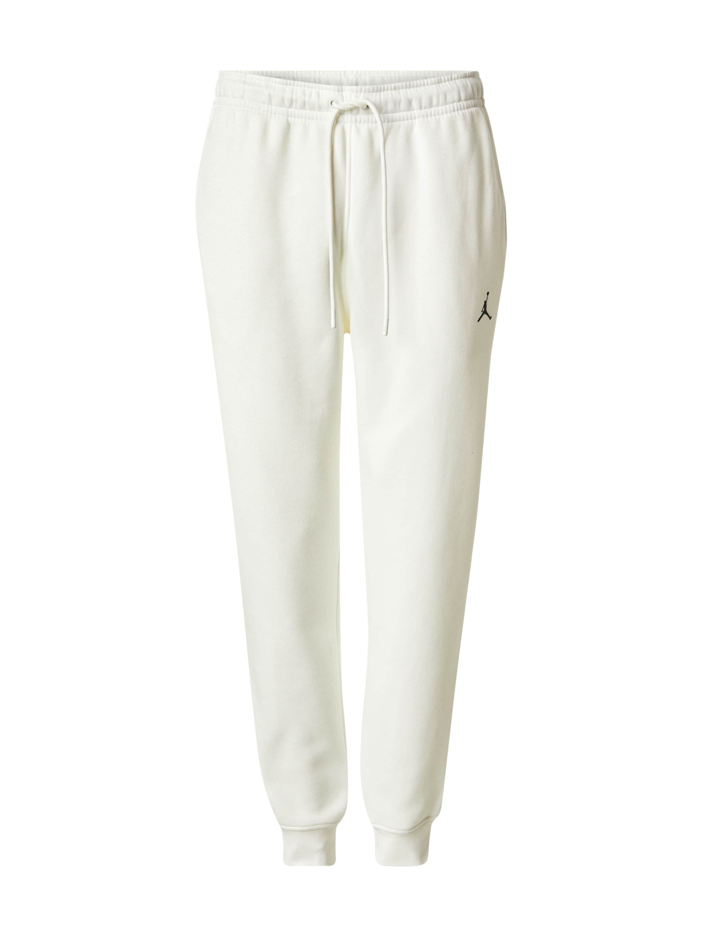Tapered Pantaloni 'Brooklyn Fleece' de la Jordan pe alb: față