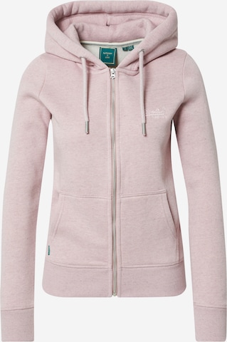 Superdry Sweatjakke 'Vintage' i pink: forside