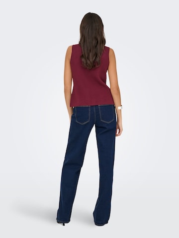 Gilet in maglia 'ONLIbi' di ONLY in rosso