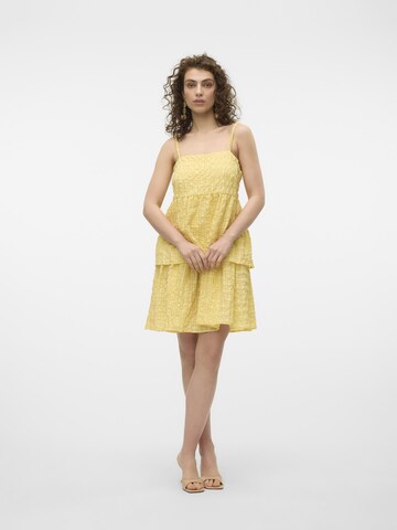 VERO MODA Jurk 'LOVE ' in Geel