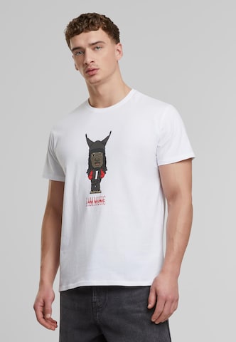 Mister Tee Shirt 'I Am Music ' in White: front