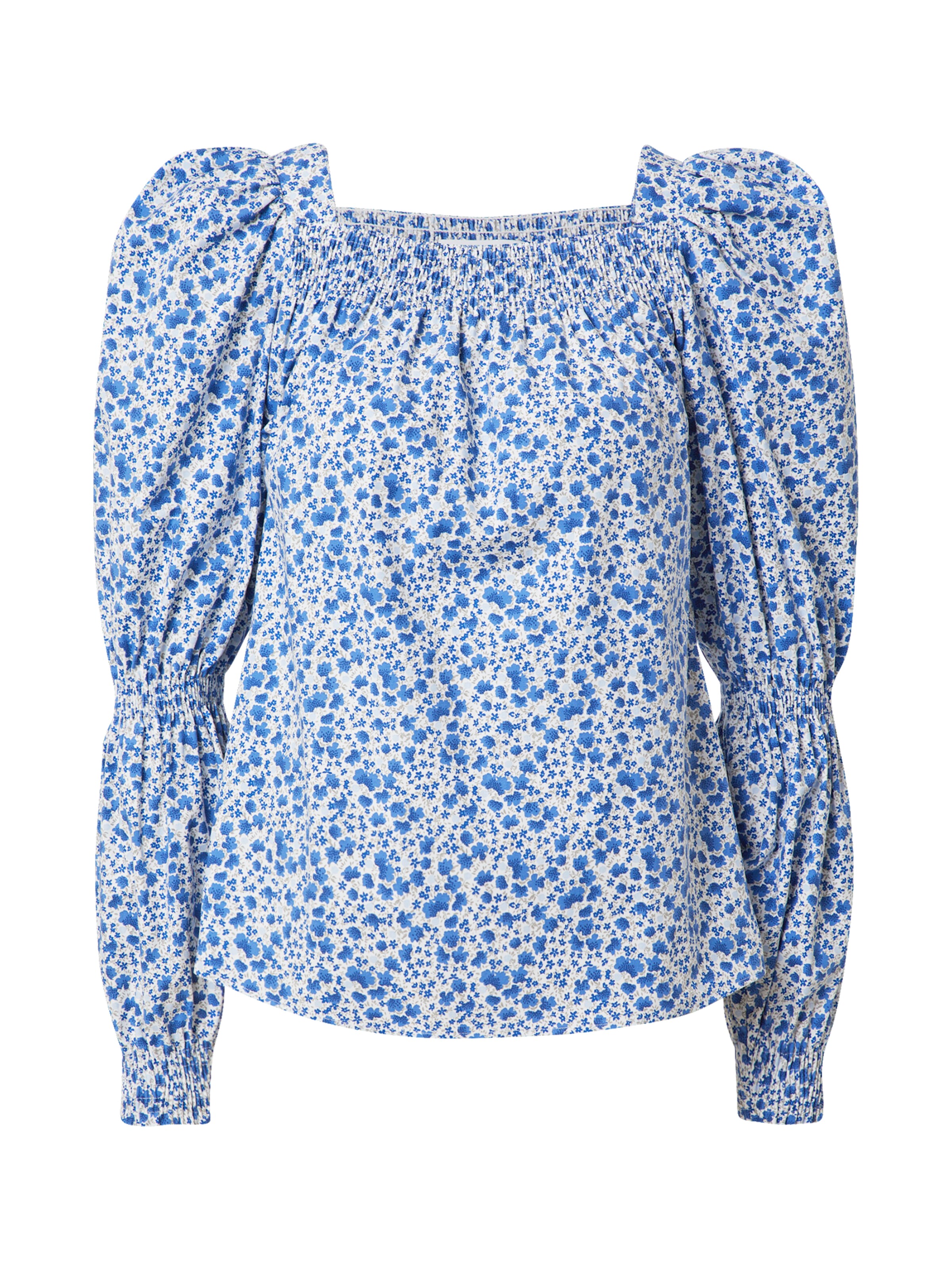 IVY OAK Bluse 'Tea' in Blau: Vorderseite
