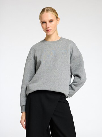Sweat-shirt SELECTED FEMME en gris : devant