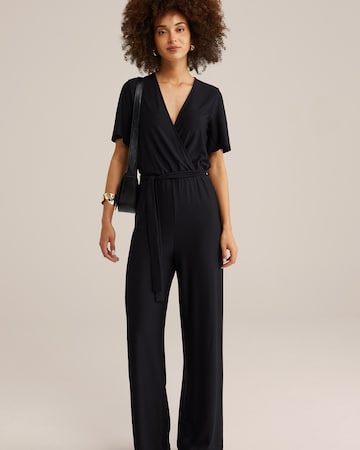 WE Fashion Jumpsuit in Schwarz: Vorderseite