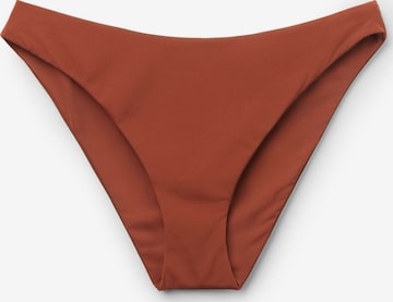 CALZEDONIA Bikini Bottoms 'Shiny Satin' in Brown: front