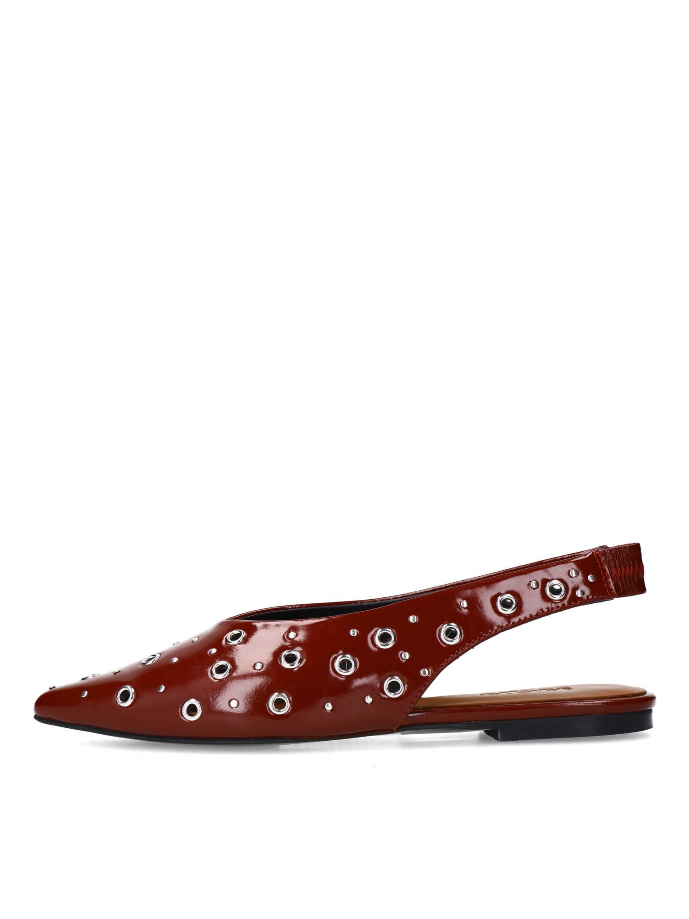 SACHA Ballet Flats with Strap in Red
