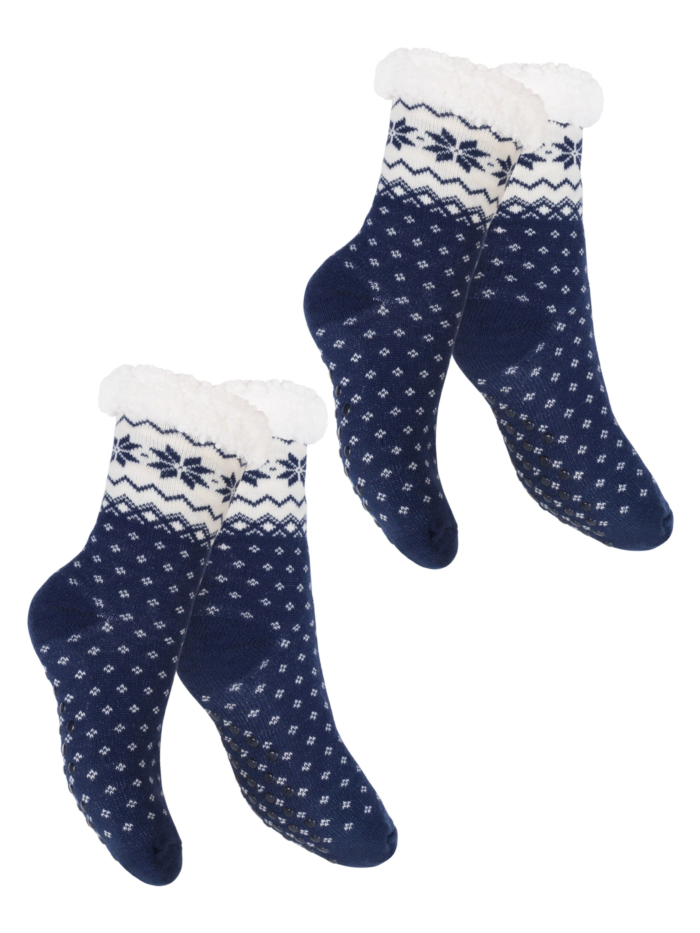 footstar Socken 'Haussocken'‌‌‌‌‌‌‌‌‌ in Blau: Vorderseite