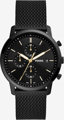 FOSSIL Analogt ur i sort: forside