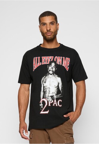 MT Men Shirt 'Tupac Life Goes On Anniversary' in Zwart: voorkant