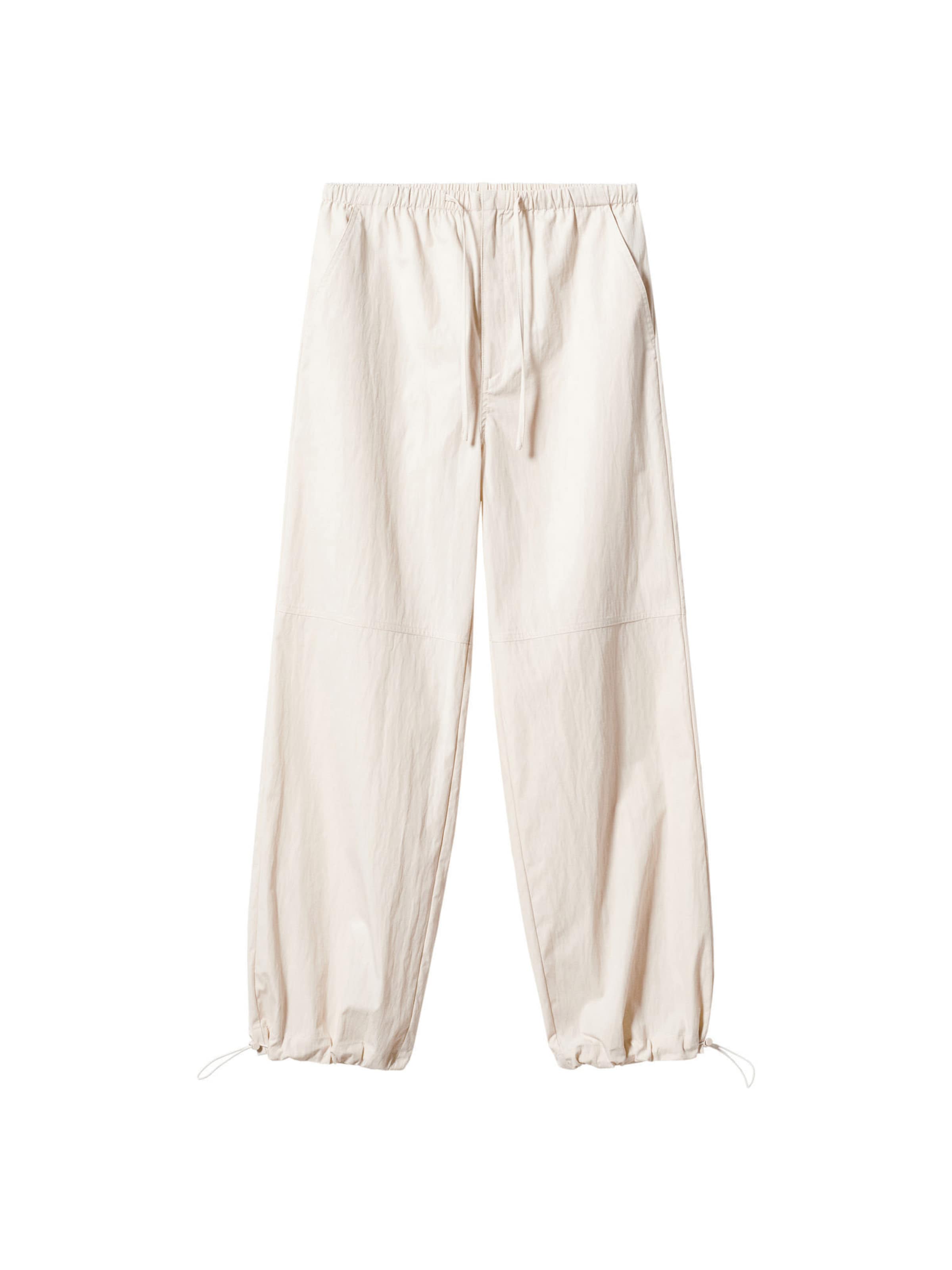 MANGO Tapered Pants 'Teo' in Beige: front
