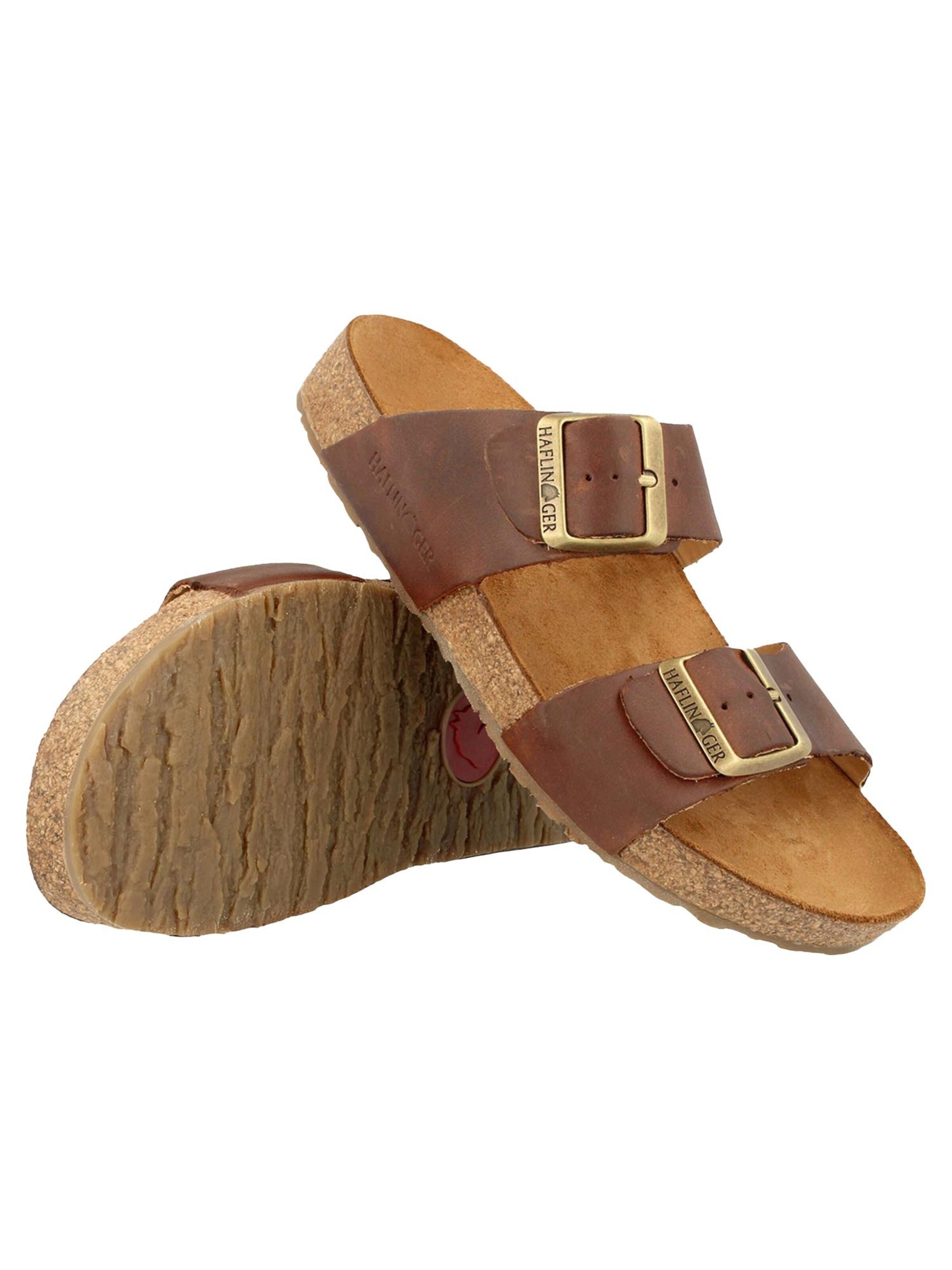 HAFLINGER Mules 'Bio Andrea' in Brown
