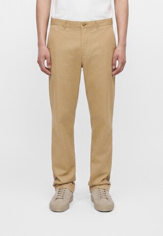 smėlio TOMMY HILFIGER Standartinis „Chino“ stiliaus kelnės 'DOVER': priekis