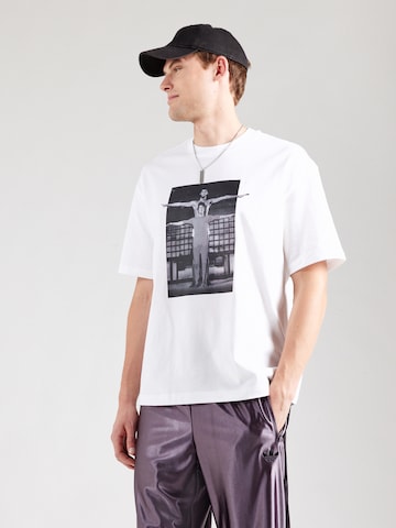 T-Shirt ADIDAS PERFORMANCE en blanc : devant