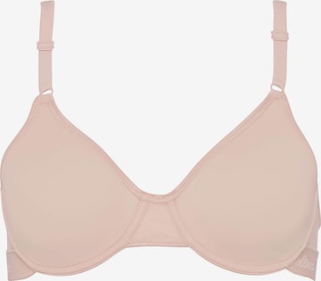 BeeDees T-shirt Bra 'Bügel-BH Microfun W' in Beige: front