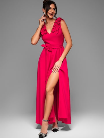 Ombre Abendkleid‌‌‌‌‌‌‌ in Rot: Vorderseite