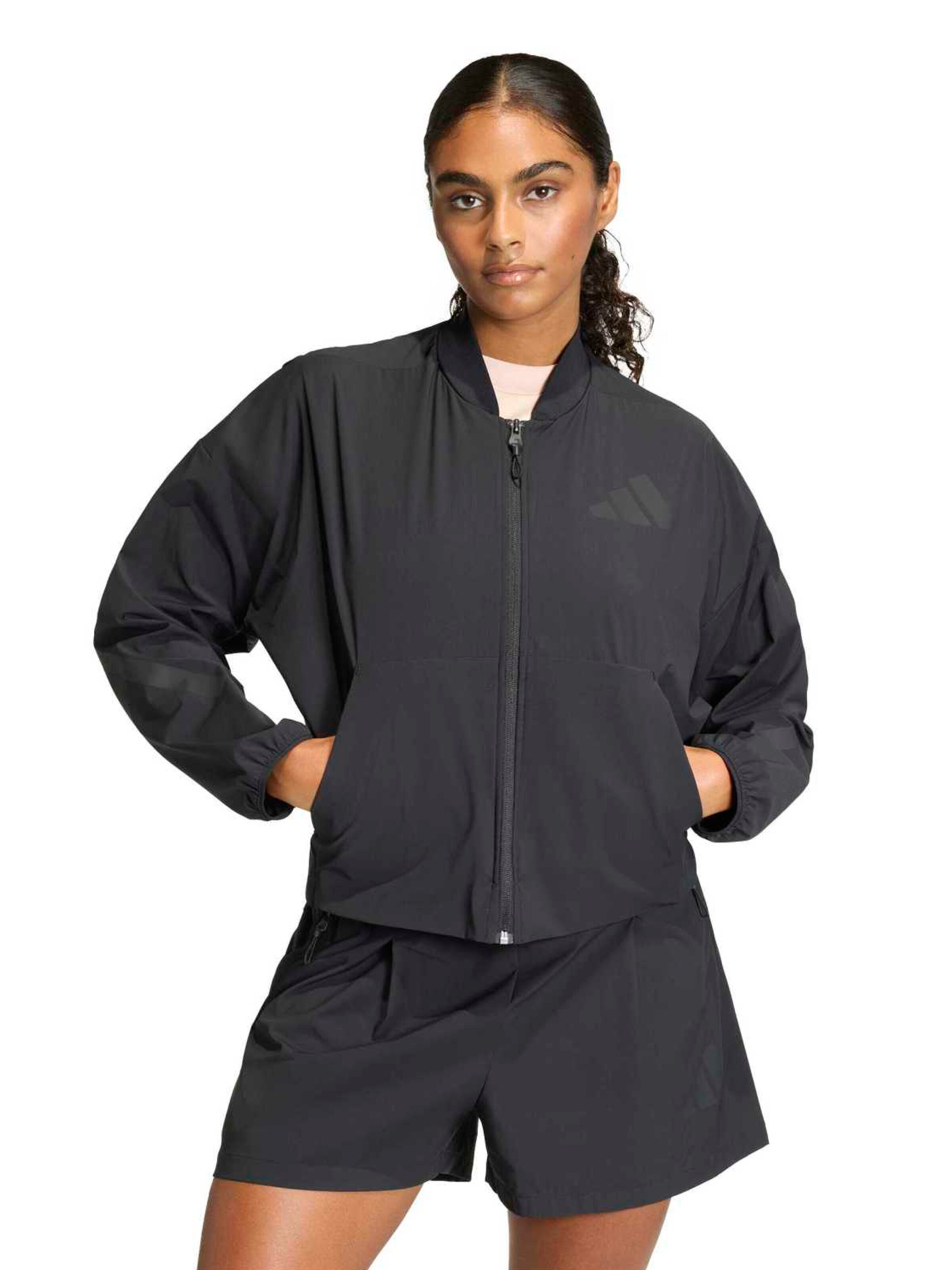 ADIDAS SPORTSWEAR Trainingsjacke 'Z.N.E.' in Schwarz: Vorderseite