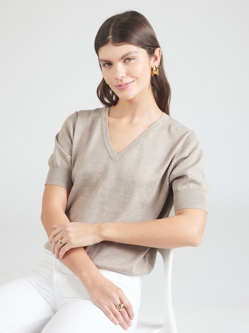 Freequent Trui 'KATIE' in Beige: voorkant